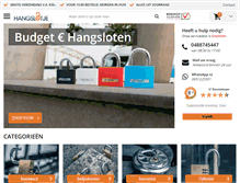 Tablet Screenshot of hangslotje.nl